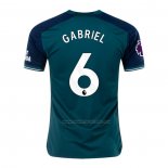3ª Camiseta Arsenal Jugador Gabriel 2023-2024
