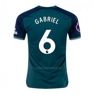 3ª Camiseta Arsenal Jugador Gabriel 2023-2024