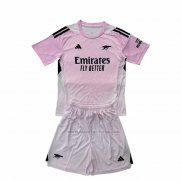 Camiseta Arsenal Portero Nino 2025-2026 Rosa
