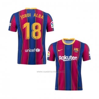 1ª Camiseta Barcelona Jugador Jordi Alba 2020-2021