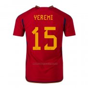 1ª Camiseta Espana Jugador Yeremi 2022