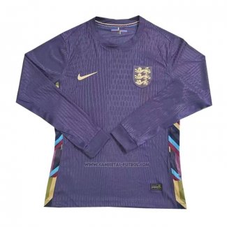 2ª Camiseta Inglaterra Manga Larga 2024