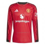 1ª Camiseta Manchester United Manga Larga 2025-2026