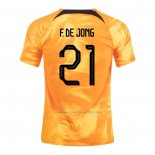 1ª Camiseta Paises Bajos Jugador F.De Jong 2022