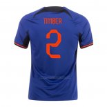 2ª Camiseta Paises Bajos Jugador Timber 2022