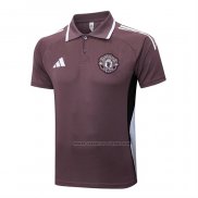 Camiseta Polo del Manchester United 2025-2026 Marron