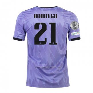 2ª Camiseta Real Madrid Jugador Rodrygo 2022-2023