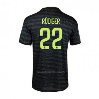 3ª Camiseta Real Madrid Jugador Rudiger 2022-2023