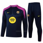 Chandal de Sudadera del Barcelona 2025-2026 Negro Purpura