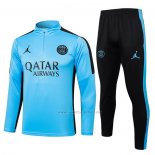 Chandal de Sudadera del Paris Saint-Germain Nino 2023-2024 Azul Claro