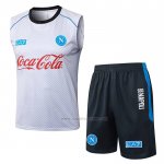 Chandal del Napoli Sin Mangas 2025-2026 Blanco