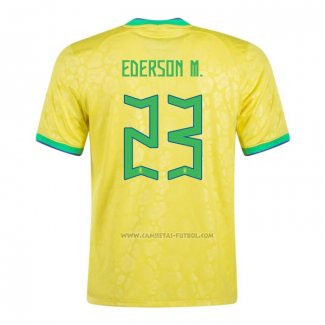 1ª Camiseta Brasil Jugador Ederson M. 2022