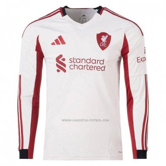 2ª Camiseta Liverpool Manga Larga 2025-2026