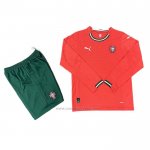 1ª Camiseta Portugal Manga Larga Nino 2025