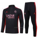 Chandal de Sudadera del Paris Saint-Germain Jordan 2023-2024 Negro