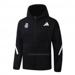 Chaqueta con Capucha del Real Madrid 2025-2026 Negro