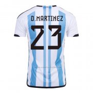 1ª Camiseta Argentina Jugador D.Martinez 2022