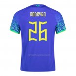 2ª Camiseta Brasil Jugador Rodrygo 2022
