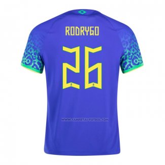 2ª Camiseta Brasil Jugador Rodrygo 2022
