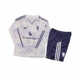 2ª Camiseta Manchester United Manga Larga Nino 2025-2026