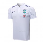 Camiseta Polo del Brasil 2022-2023 Blanco