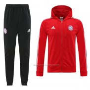 Chandal con Capucha del Bayern Munich 2022-2023 Rojo