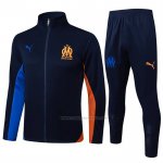 Chandal de Chaqueta del Olympique Marsella 2024-2025 Azul Naranja