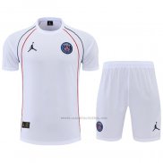 Chandal del Paris Saint-Germain Jordan Manga Corta 2022-2023 Blanco - Pantalon Corto