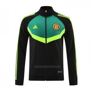 Chaqueta del Manchester United 2024-2025 Negro y Verde