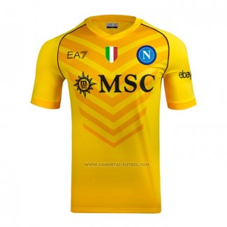 Tailandia Camiseta Napoli Portero 2023-2024 Amarillo