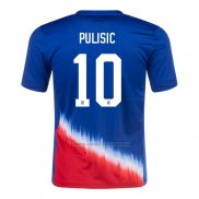 2ª Camiseta Estados Unidos Jugador Pulisic 2024