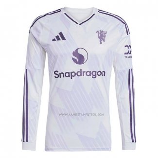 2ª Camiseta Manchester United Manga Larga 2025-2026