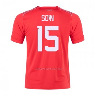 1ª Camiseta Suiza Jugador Sow 2022