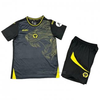 2ª Camiseta Wolves Nino 2024-2025