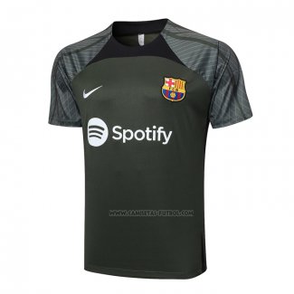 Camiseta de Entrenamiento Barcelona 2023-2024 Verde Oscuro