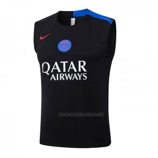 Camiseta de Entrenamiento Paris Saint-Germain Sin Mangas 2025-2026 Negro