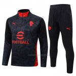 Chandal de Sudadera del AC Milan Nino 2025-2026 Negro