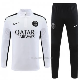 Chandal de Sudadera del Paris Saint-Germain 2023-2024 Blanco