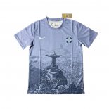 Tailandia Camiseta Brasil Jesus 2025-2026 Gris