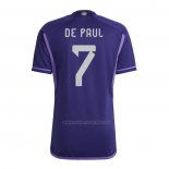 2ª Camiseta Argentina Jugador De Paul 2022