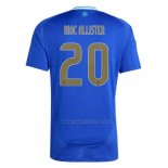 2ª Camiseta Argentina Jugador Mac Allister 2024