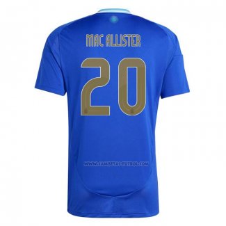 2ª Camiseta Argentina Jugador Mac Allister 2024