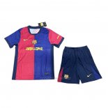 1ª Camiseta Barcelona Nino 2024-2025 Rojo Azul