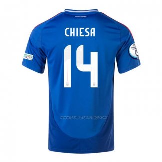 1ª Camiseta Italia Jugador Chiesa 2024-2025