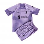 1ª Camiseta Liverpool Portero Nino 2022-2023