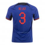 2ª Camiseta Paises Bajos Jugador De Ligt 2022