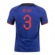 2ª Camiseta Paises Bajos Jugador De Ligt 2022