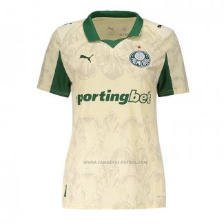 2ª Camiseta Palmeiras Mujer 2025 Amarillo