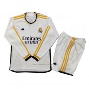 1ª Camiseta Real Madrid Nino Manga Larga 2023-2024