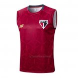 Camiseta de Entrenamiento Sao Paulo Sin Mangas 2025-2026 Rojo